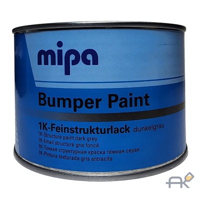 Краска бамперная MIPA 0.5л тем-сер (структурная)